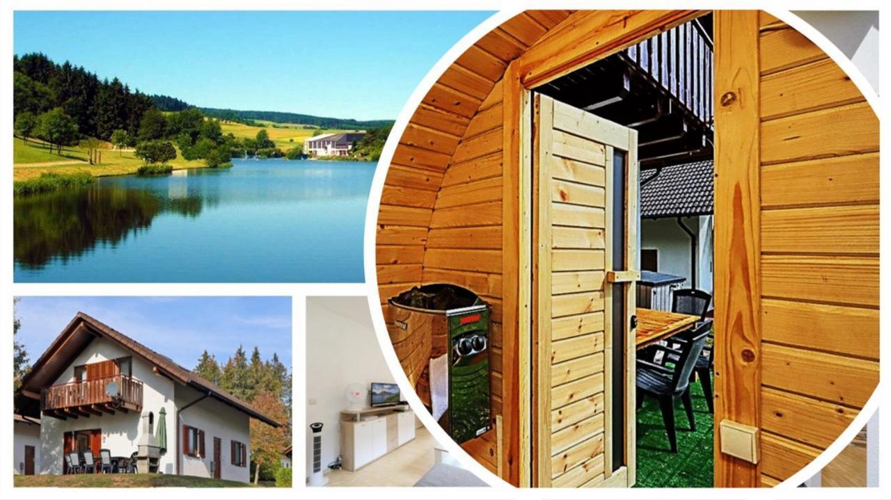 Seepark Kirchheim Ferienhaus Bei Vera Mit Sauna Ngoại thất bức ảnh